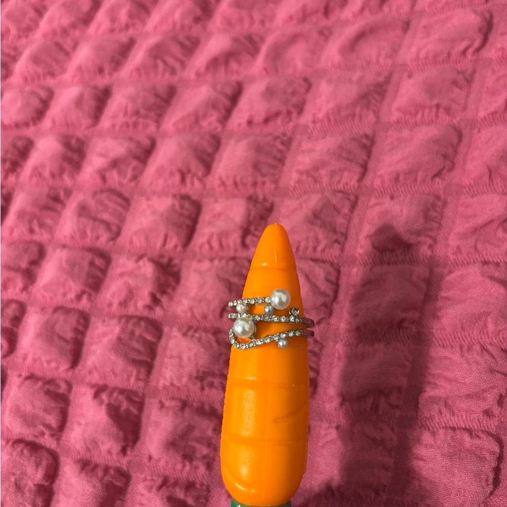 Pearl and Rhinestone Rings